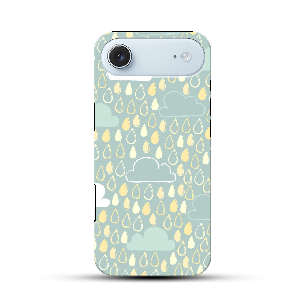 雨のパターン iPhone Airオリジナル耐衝撃ケース