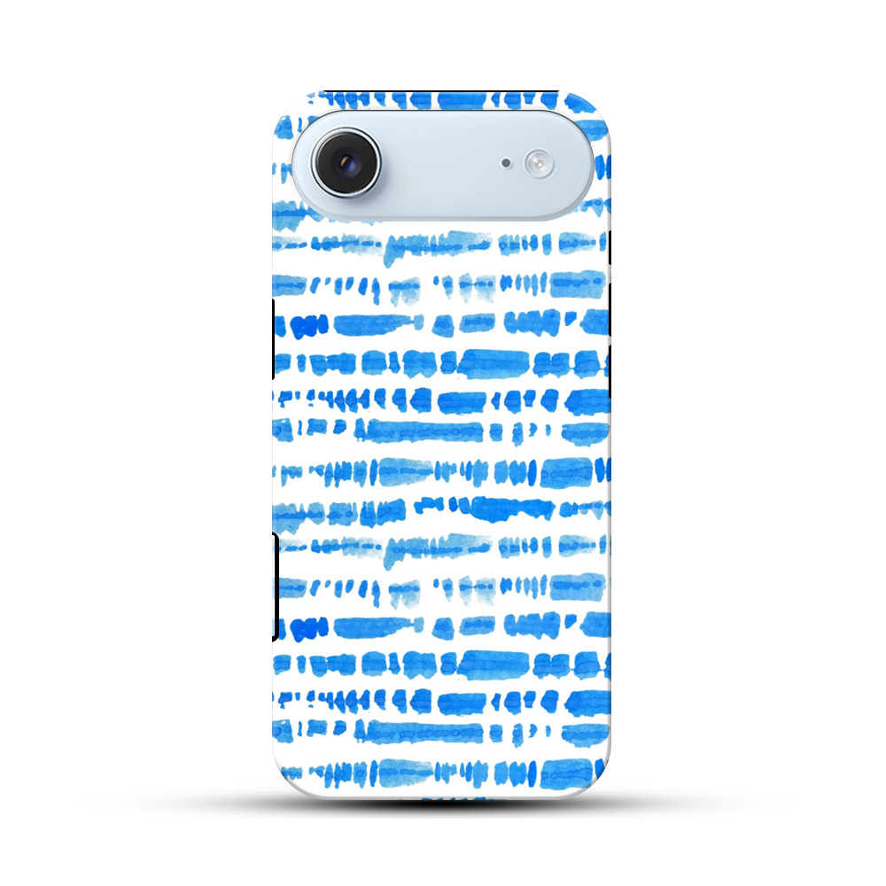 青のストライプ模様 iPhone Airオリジナル耐衝撃ケース