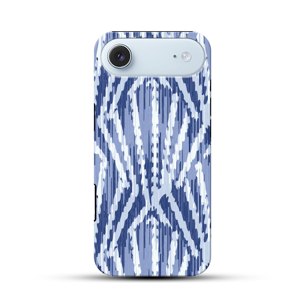 青いストライプパターン iPhone Airオリジナル耐衝撃ケース