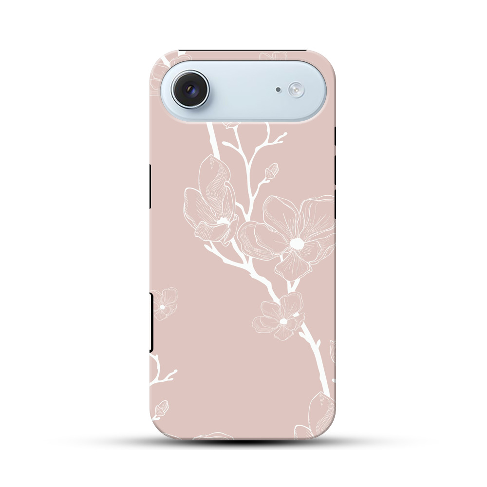 淡いピンクの桜模様 iPhone Airオリジナル耐衝撃ケース