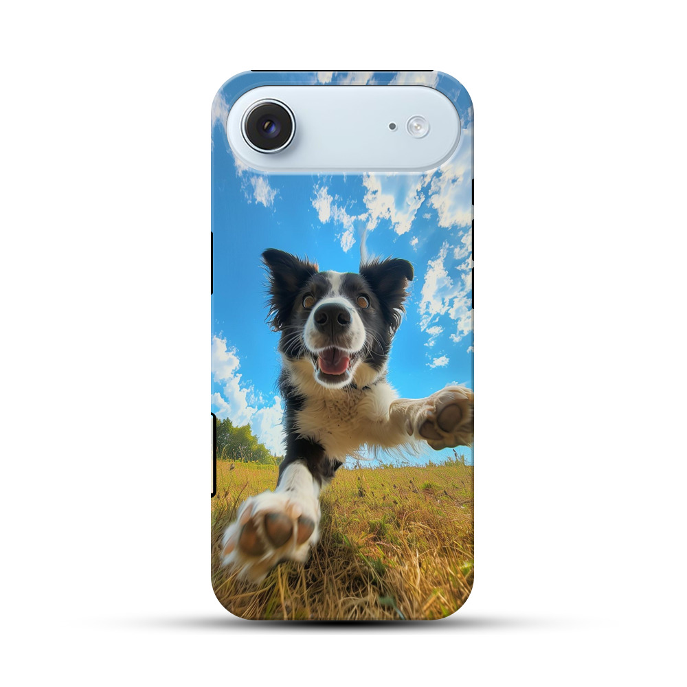 元気なボーダーコリー iPhone Airオリジナル耐衝撃ケース