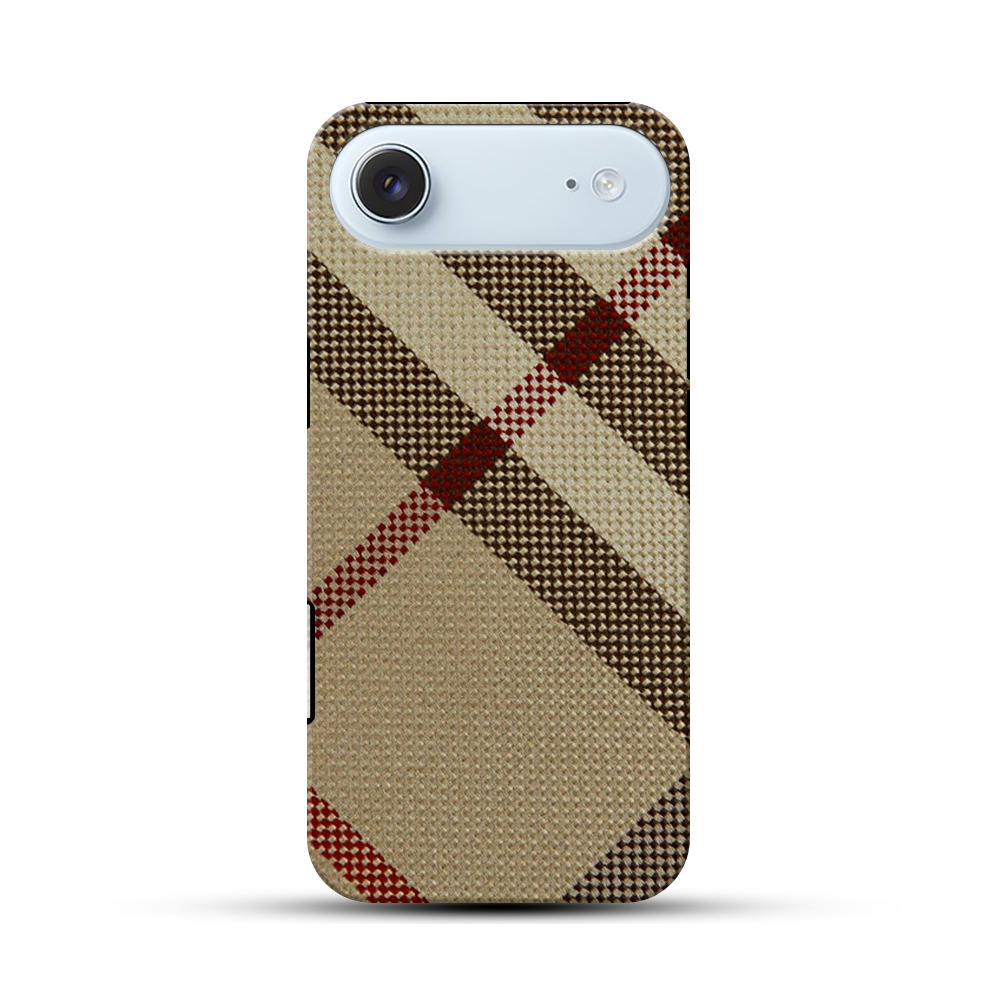 チェック柄 iPhone Airオリジナル耐衝撃ケース