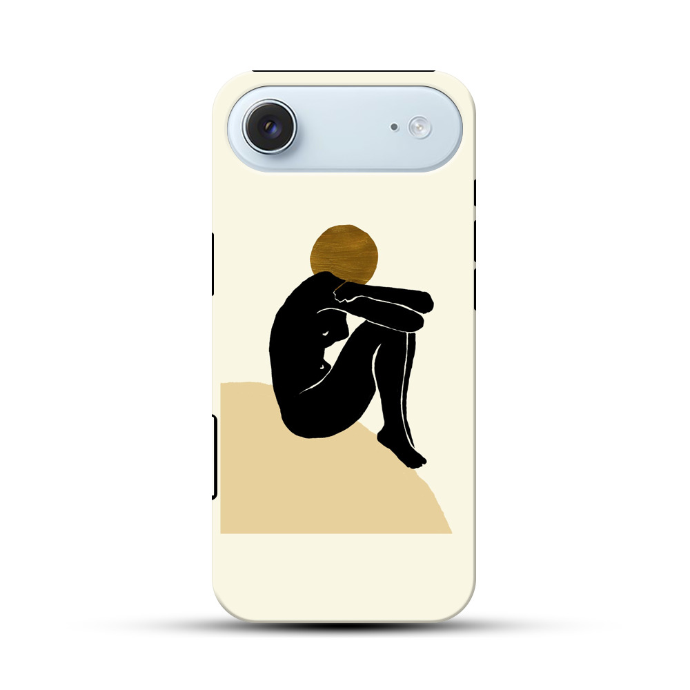 沈黙する女性 iPhone Airオリジナル耐衝撃ケース