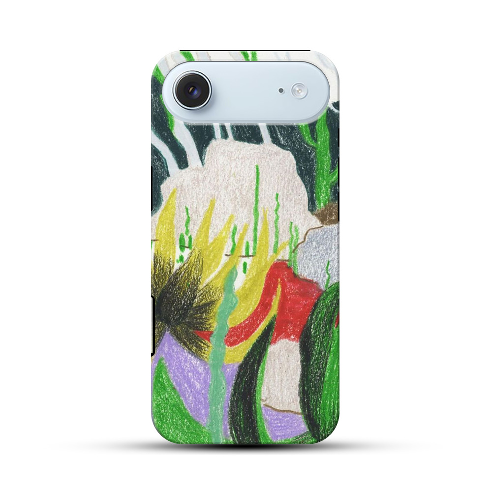 抽象的な植物の風景 iPhone Airオリジナル耐衝撃ケース
