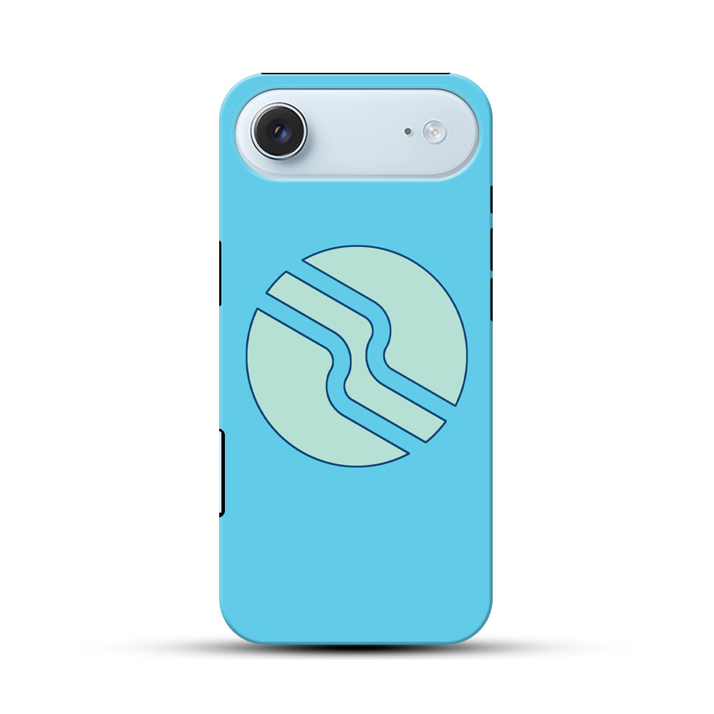 抽象円形デザイン iPhone Airオリジナル耐衝撃ケース