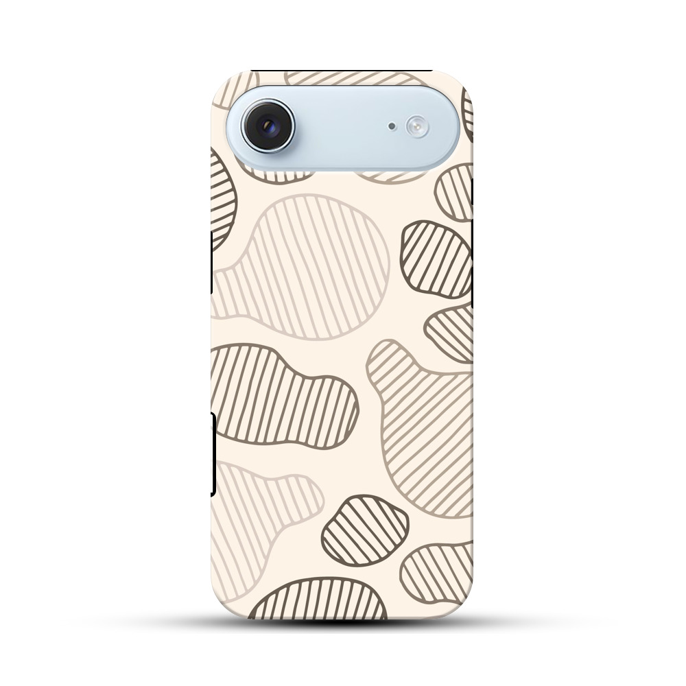 抽象的なストライプ模様 iPhone Airオリジナル耐衝撃ケース