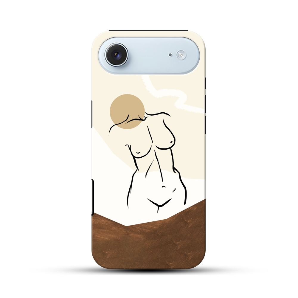 抽象的な女性のfigure iPhone Airオリジナル耐衝撃ケース