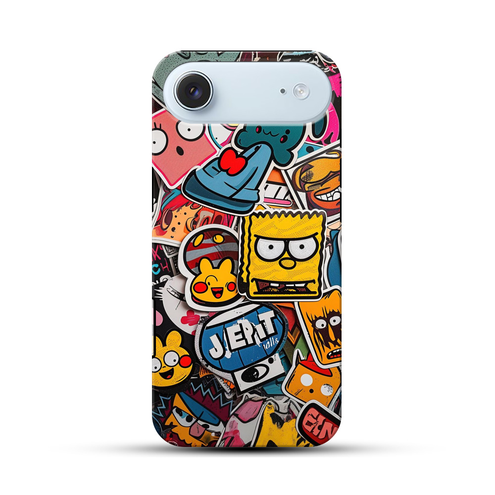 カラフルステッカー集合 iPhone Airオリジナル耐衝撃ケース