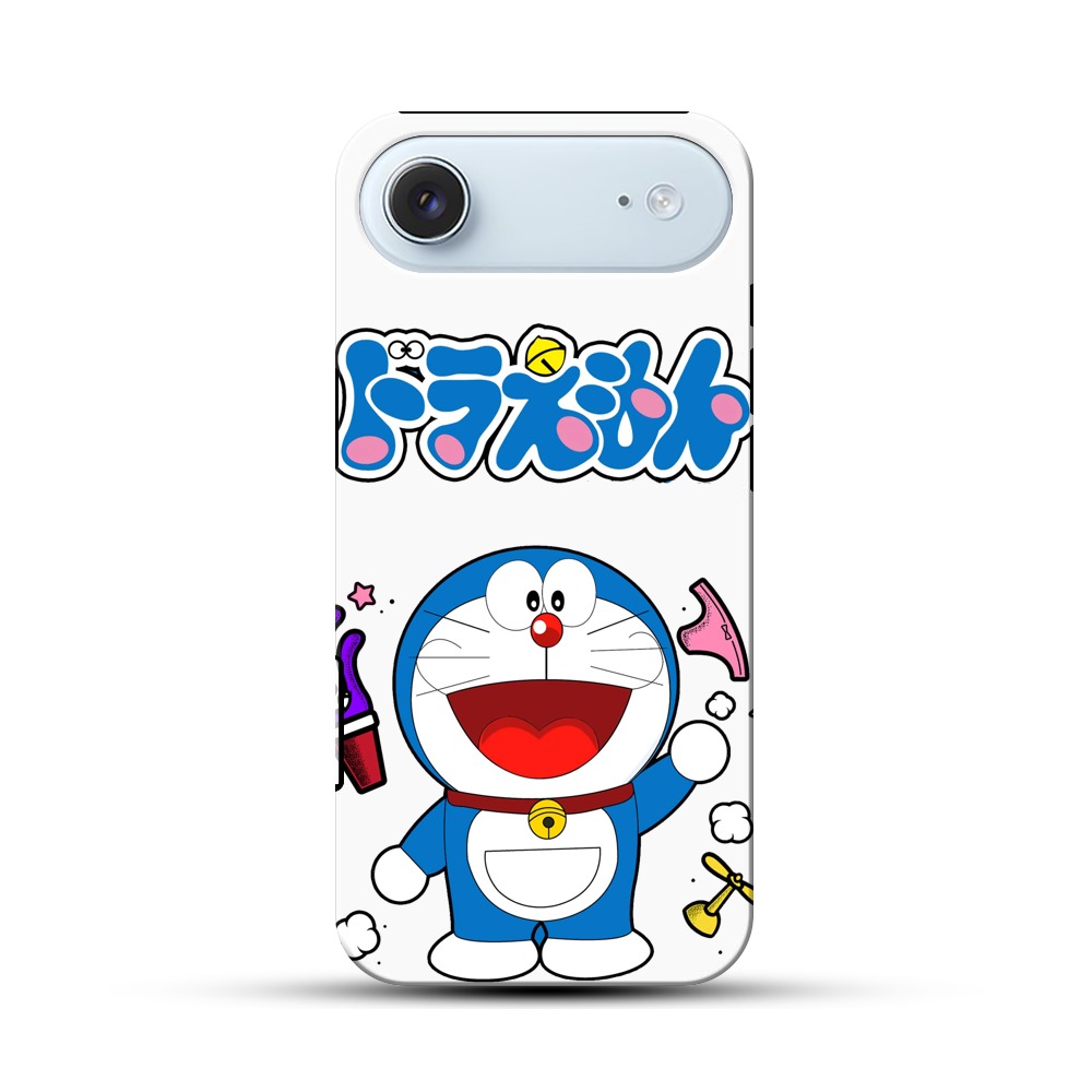 ドラえもんロゴとキャラ iPhone Airオリジナル耐衝撃ケース