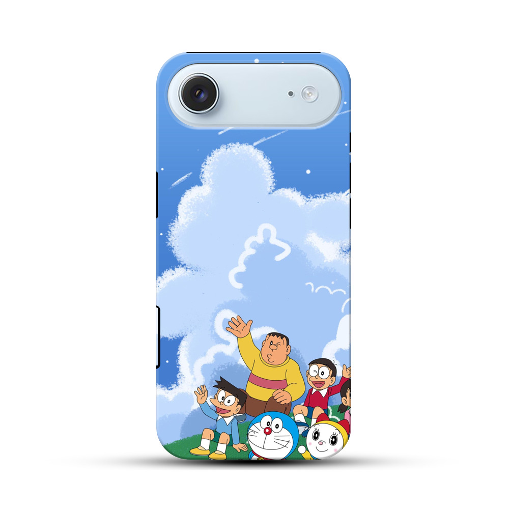 ジャイアンとのび太の雲空 iPhone Airオリジナル耐衝撃ケース