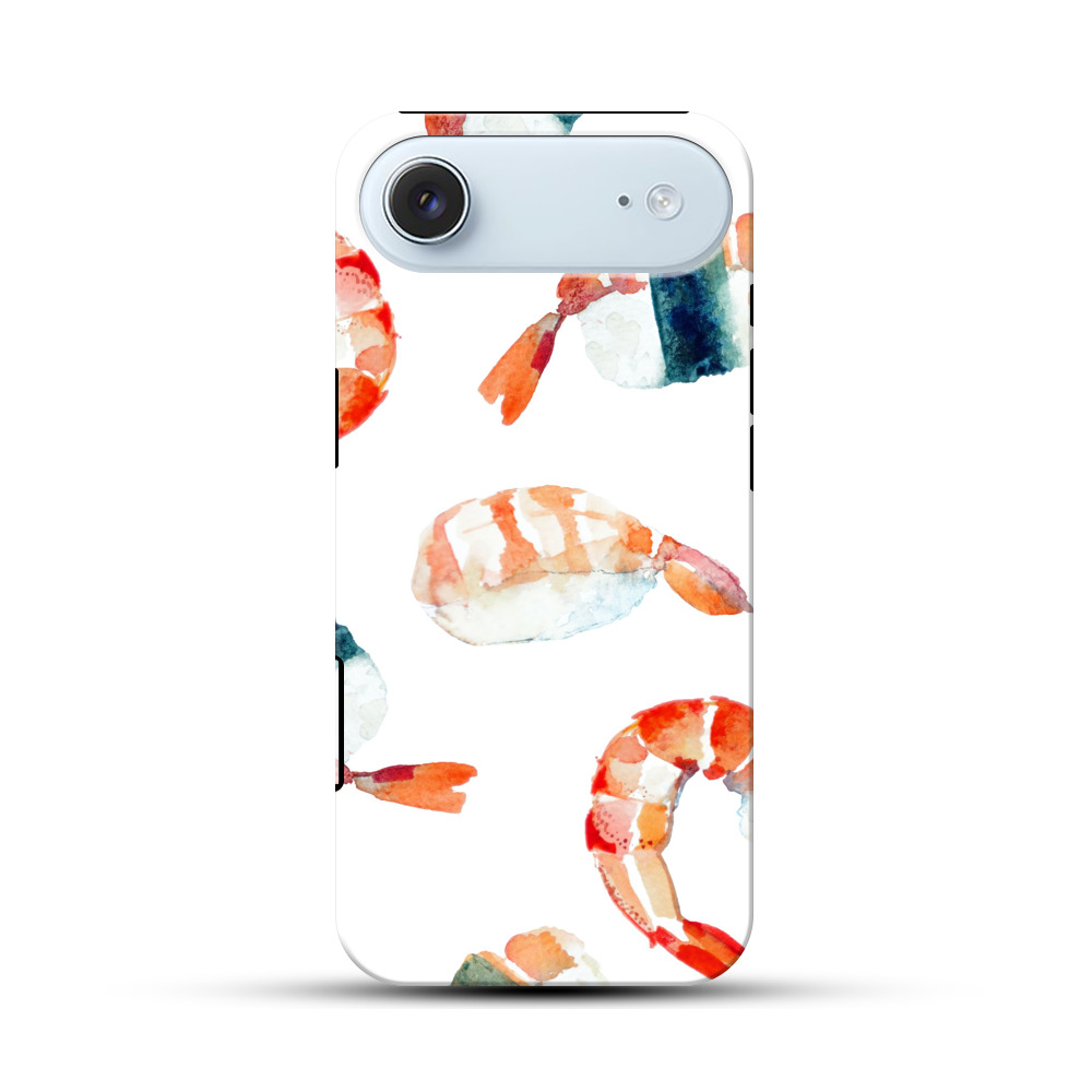 エビのパターン iPhone Airオリジナル耐衝撃ケース