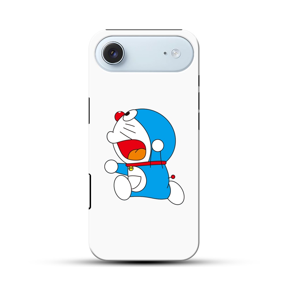 元気に走る青い猫キャラ iPhone Airオリジナル耐衝撃ケース