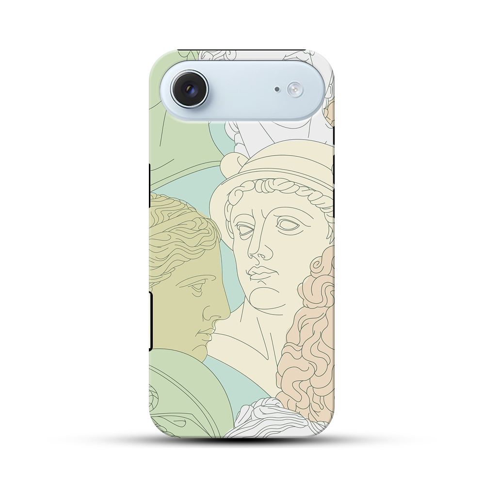 ギリシャ彫刻の顔のパターン iPhone Airオリジナル耐衝撃ケース
