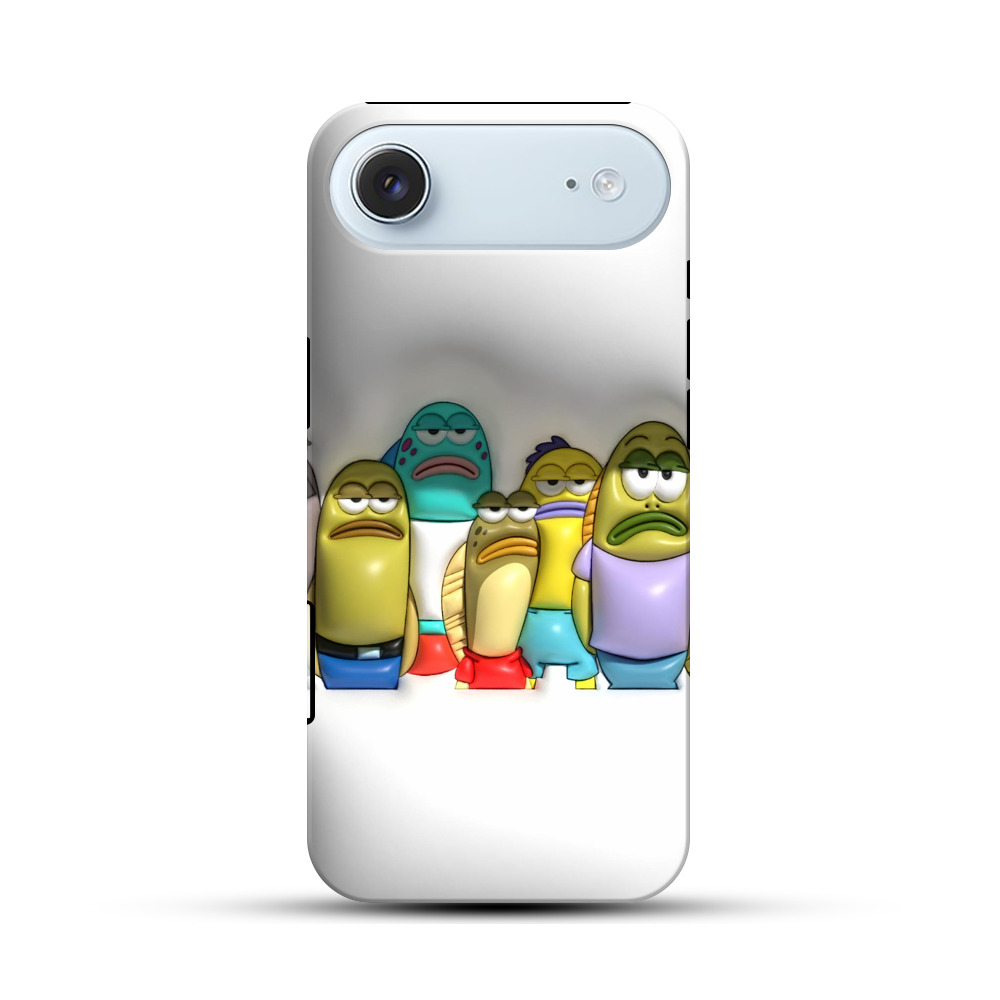 個性的な魚のキャラたち iPhone Airオリジナル耐衝撃ケース