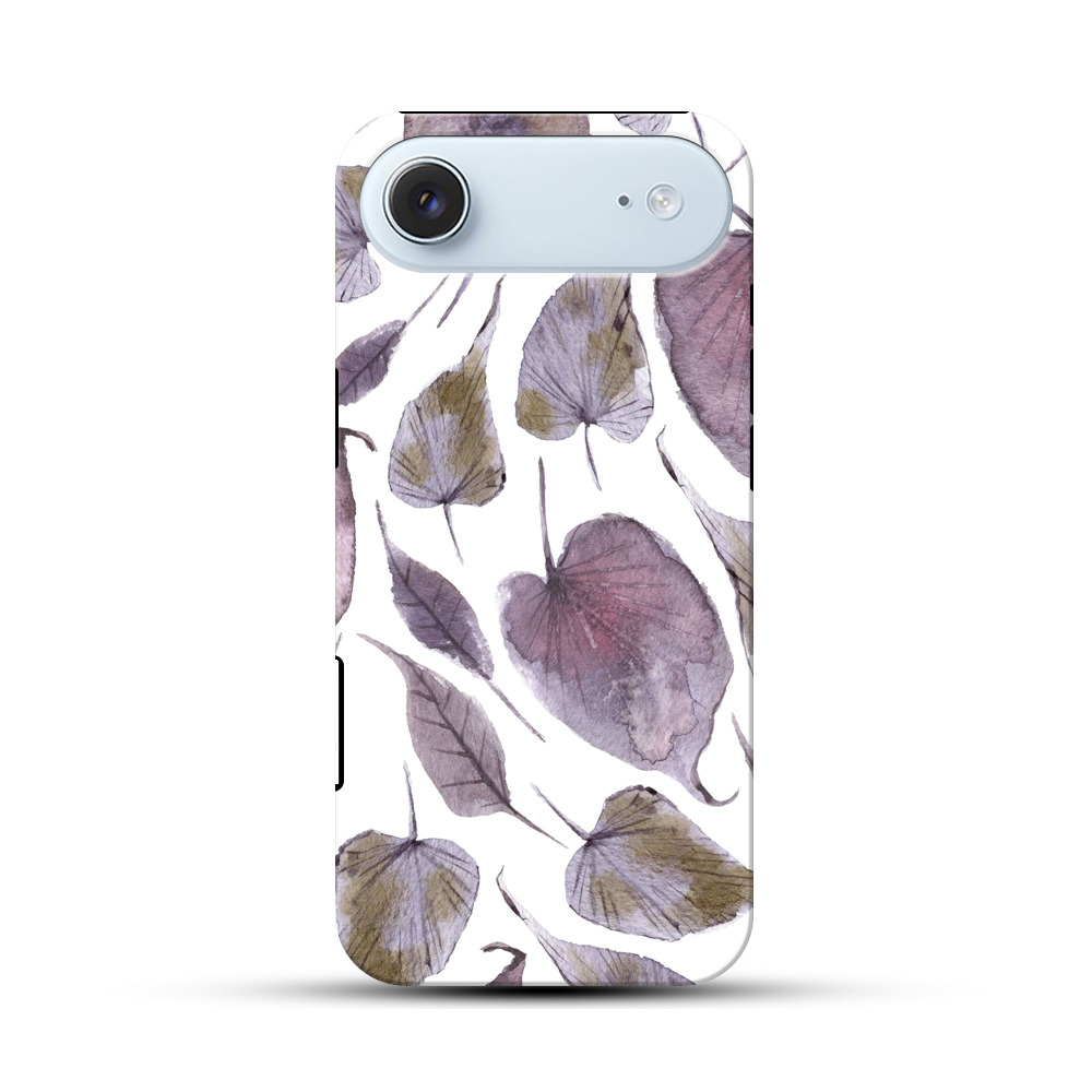 葉のパターン iPhone Airオリジナル耐衝撃ケース