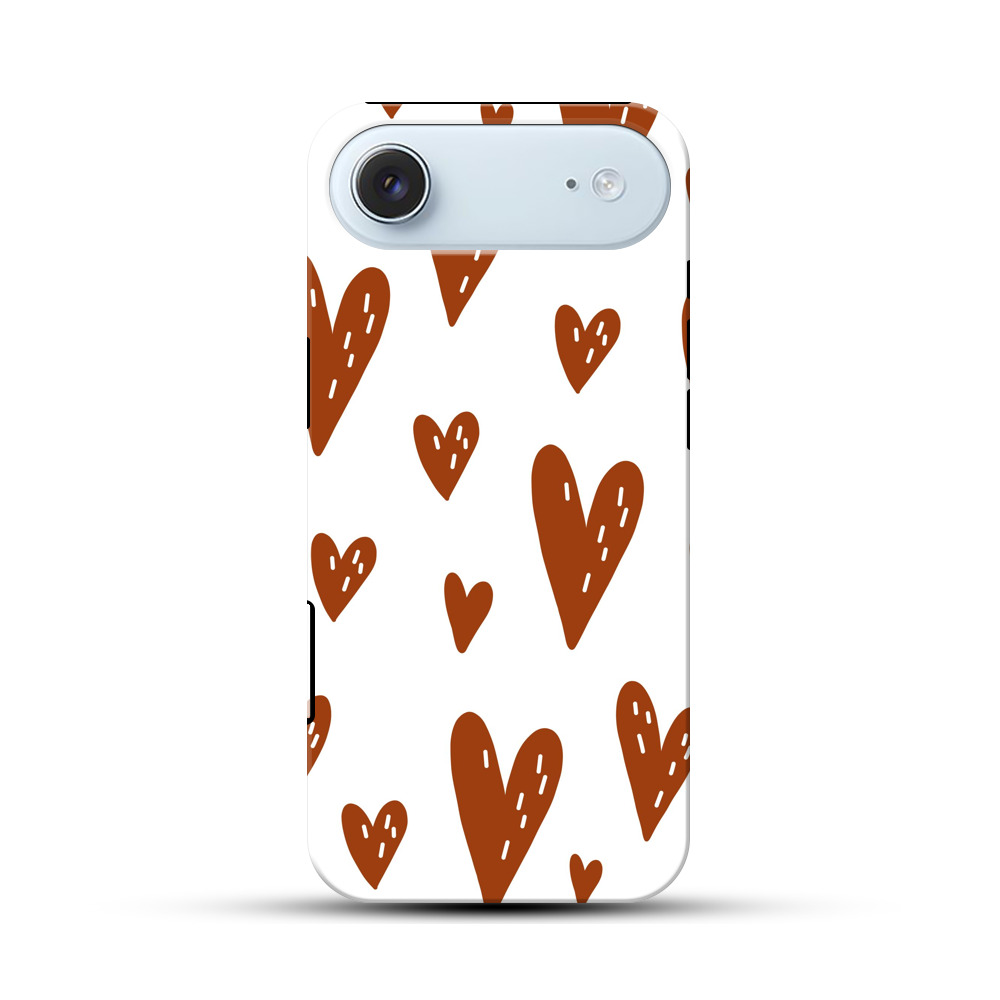 ハートのパターン iPhone Airオリジナル耐衝撃ケース