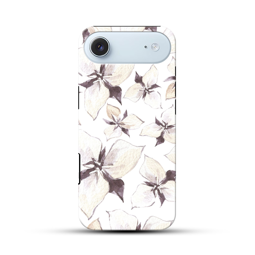 花の模様 iPhone Airオリジナル耐衝撃ケース