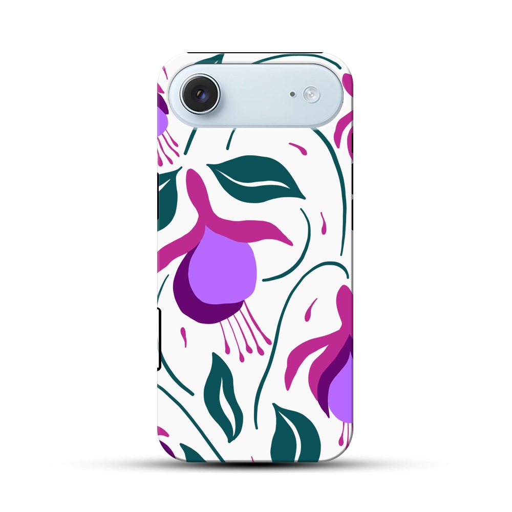 花の模様 iPhone Airオリジナル耐衝撃ケース