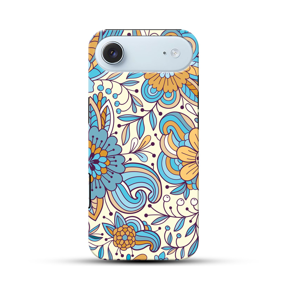 花のパターン iPhone Airオリジナル耐衝撃ケース