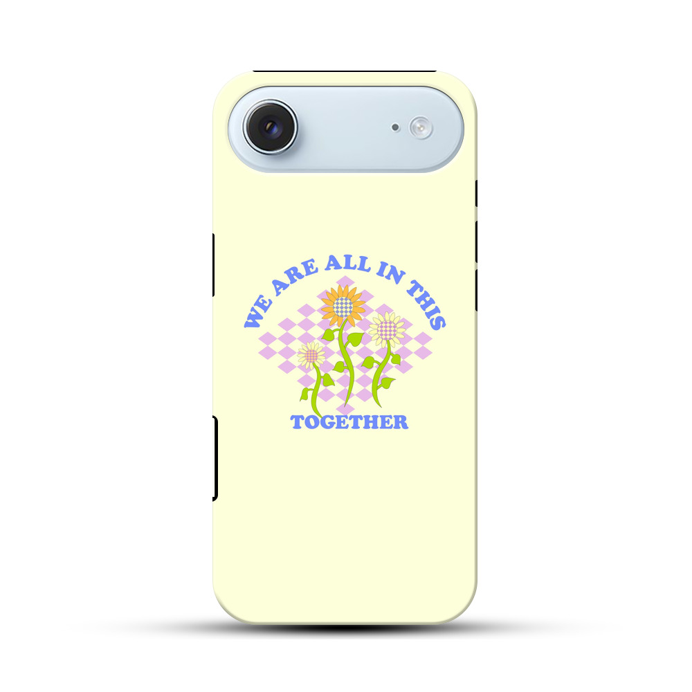 花とメッセージ iPhone Airオリジナル耐衝撃ケース