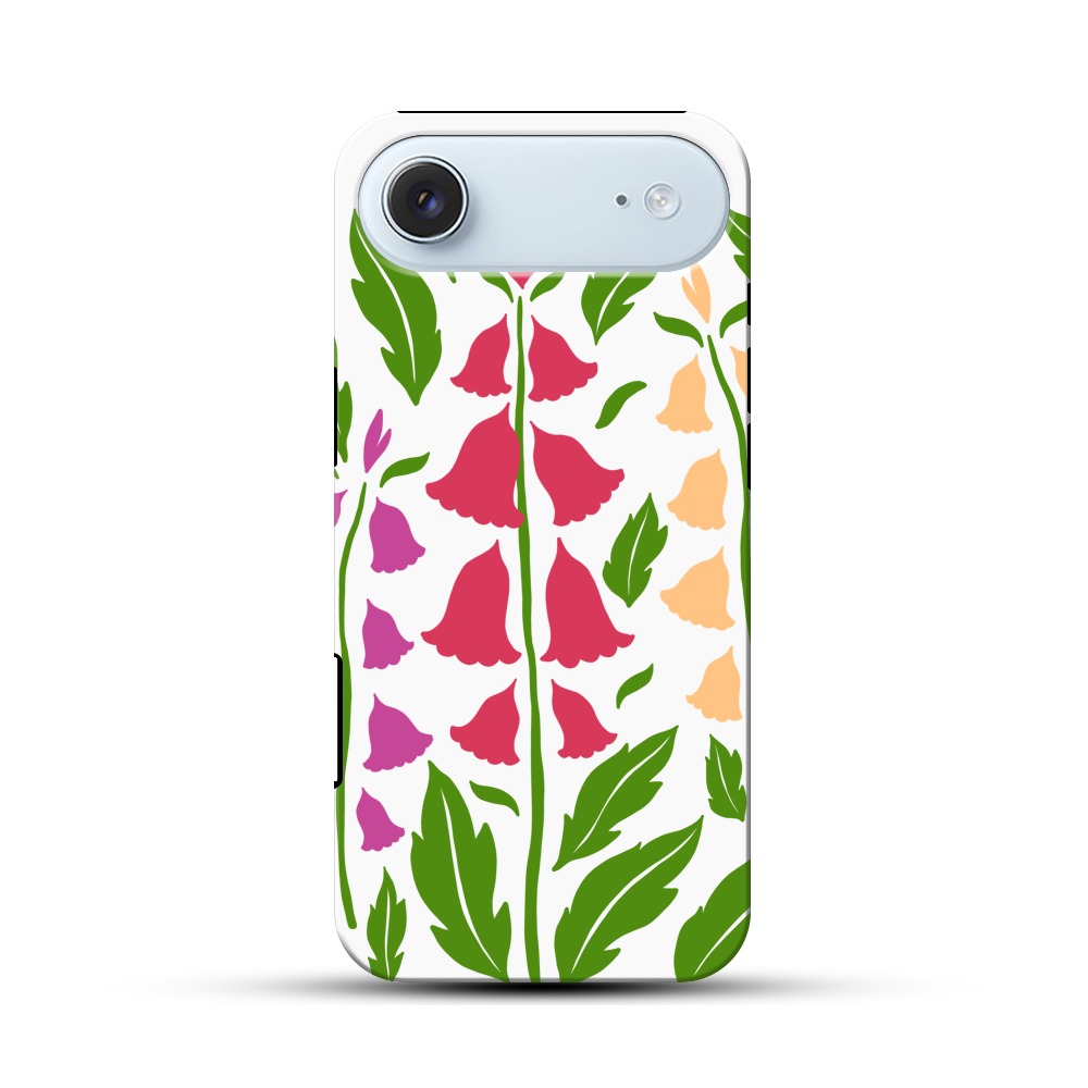 花々のデザイン iPhone Airオリジナル耐衝撃ケース