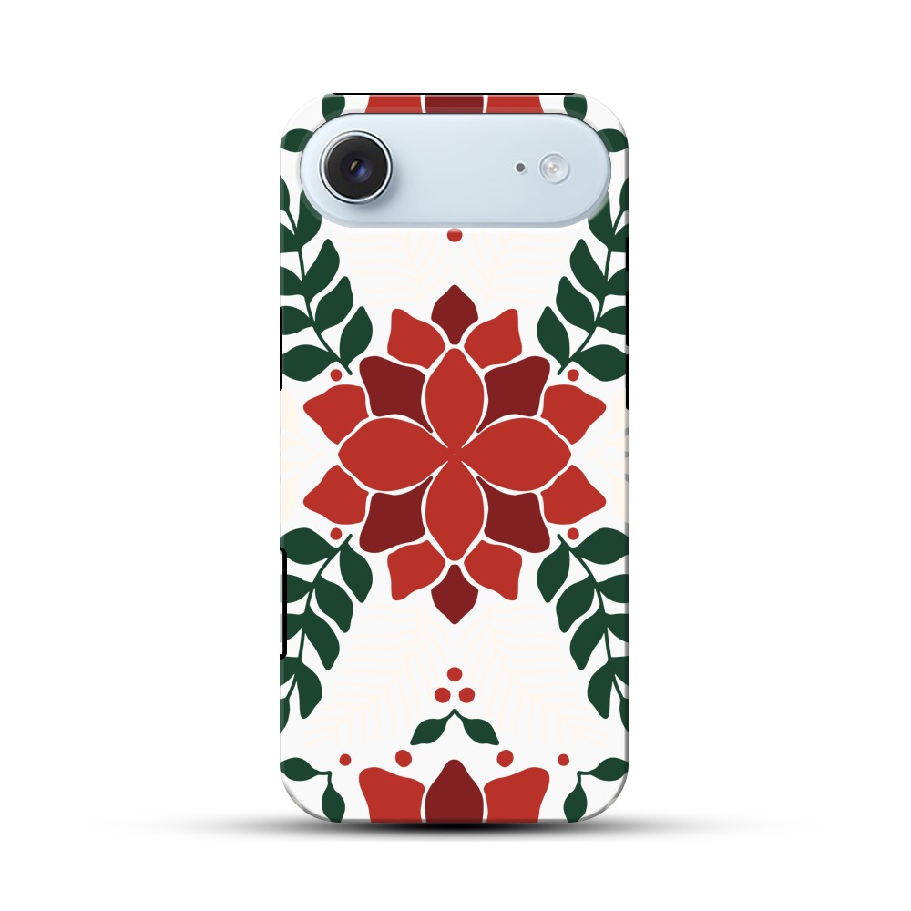 華やかな花模様 iPhone Airオリジナル耐衝撃ケース