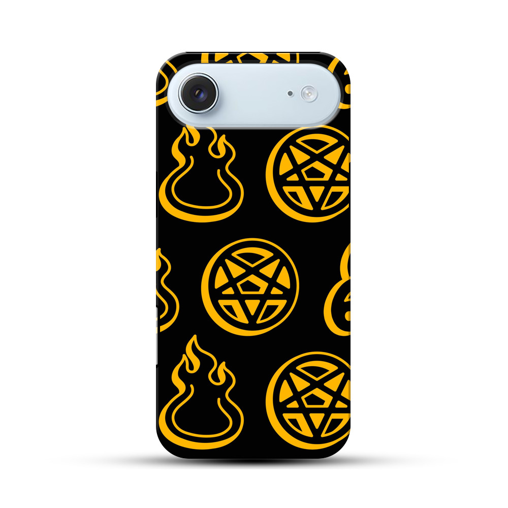 ハロウィンの悪魔のパターン iPhone Airオリジナル耐衝撃ケース