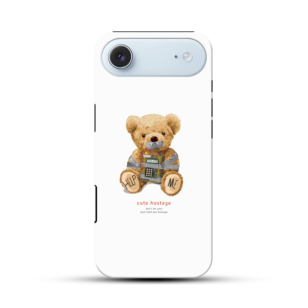 人質のクマのぬいぐるみ iPhone Airオリジナル耐衝撃ケース
