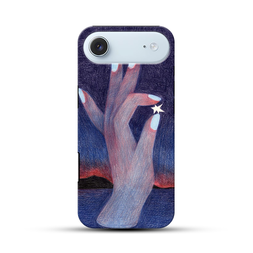 星をつまむ手のイラスト iPhone Airオリジナル耐衝撃ケース