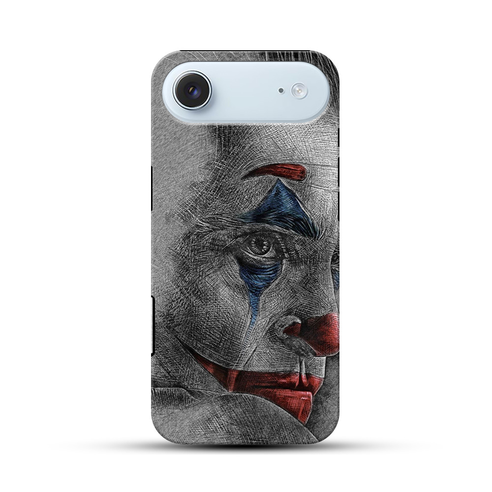 悲しげなピエロ肖像 iPhone Airオリジナル耐衝撃ケース