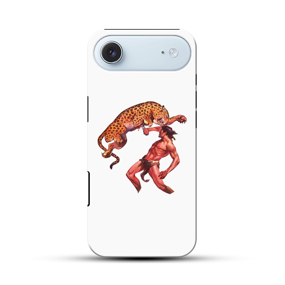 ヒョウと戦う男 iPhone Airオリジナル耐衝撃ケース