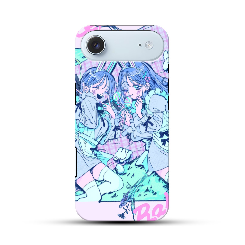 イースターうさぎの女の子たち iPhone Airオリジナル耐衝撃ケース