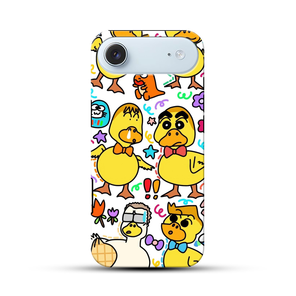 個性的カモキャラ iPhone Airオリジナル耐衝撃ケース