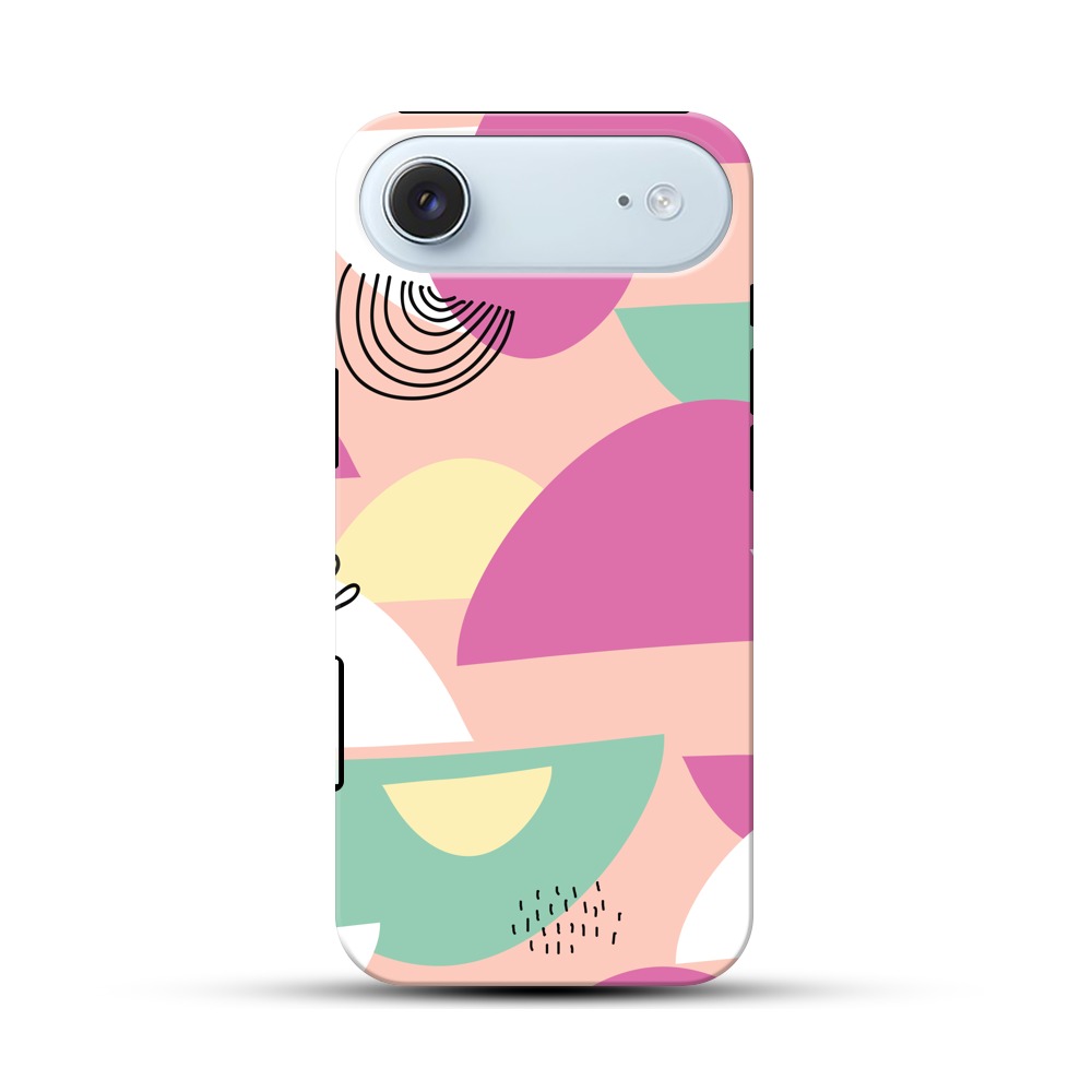 カラフルな抽象模様 iPhone Airオリジナル耐衝撃ケース