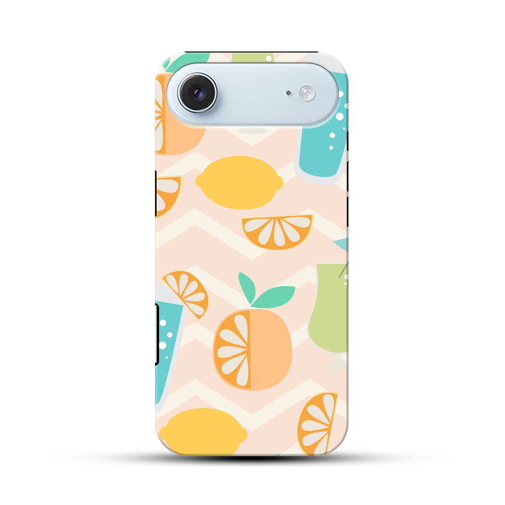 カラフルなフルーツのパターン iPhone Airオリジナル耐衝撃ケース