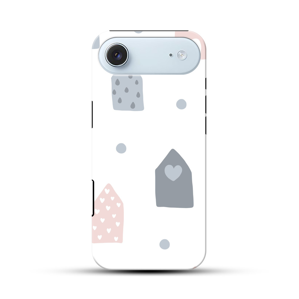 カラフルな家 iPhone Airオリジナル耐衝撃ケース