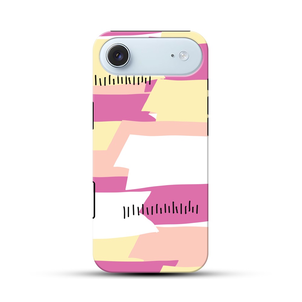 カラフルなストライプ iPhone Airオリジナル耐衝撃ケース