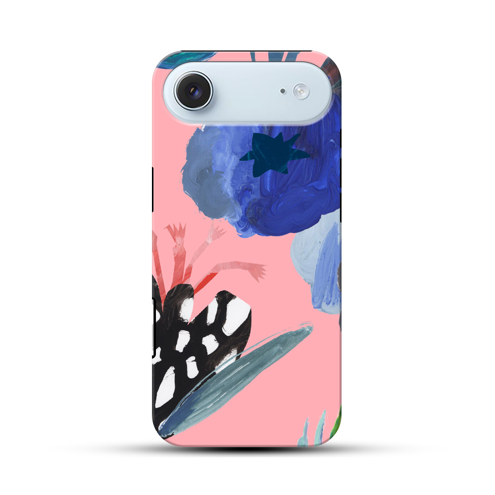 カラフルな抽象的な花 iPhone Airオリジナル耐衝撃ケース