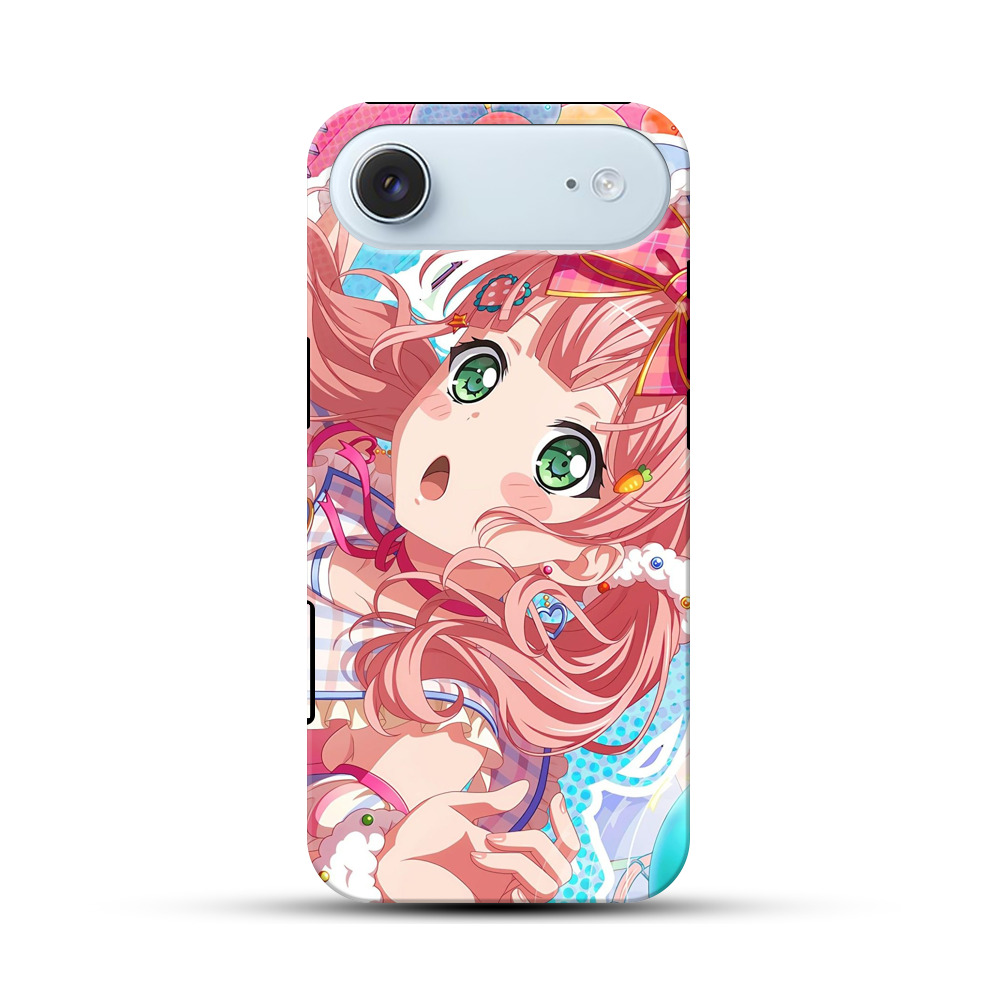 カラフルな風船とかわいい女の子 iPhone Airオリジナル耐衝撃ケース
