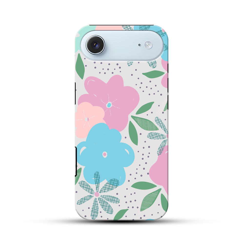 カラフルな花柄模様 iPhone Airオリジナル耐衝撃ケース