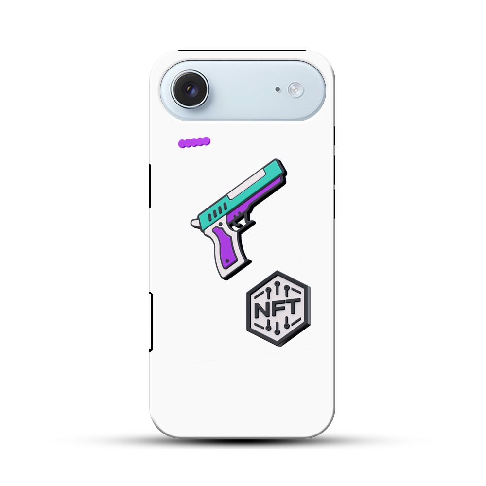 カラフルな銃のイラスト iPhone Airオリジナル耐衝撃ケース