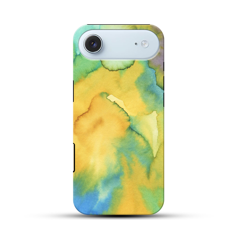 カラフルな水彩抽象画 iPhone Airオリジナル耐衝撃ケース