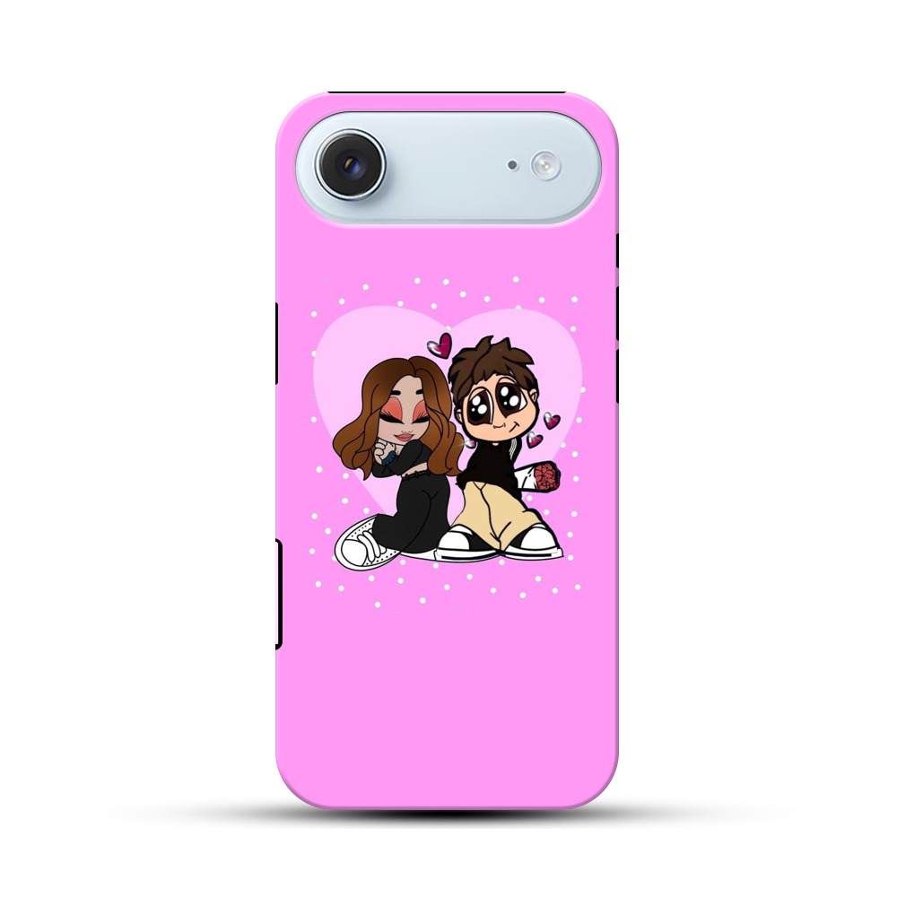 かわいいカップルのイラスト iPhone Airオリジナル耐衝撃ケース