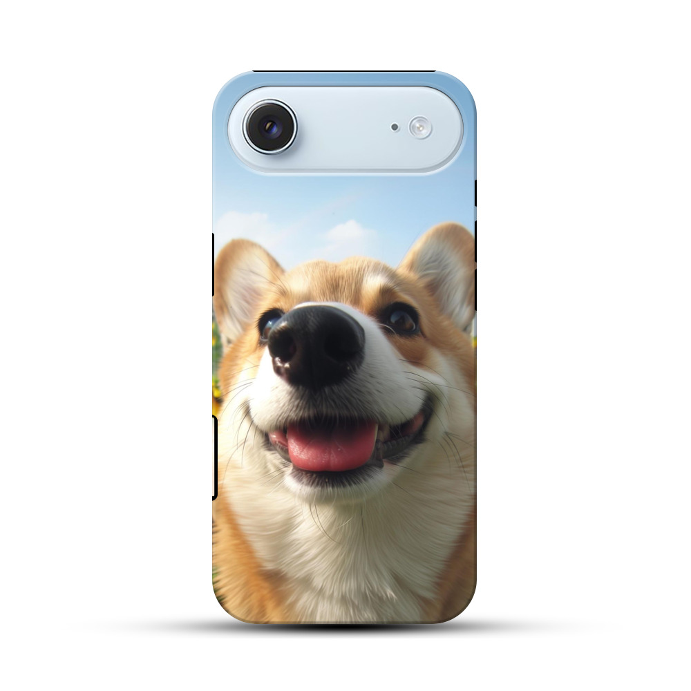 笑顔のコーギー犬 iPhone Airオリジナル耐衝撃ケース