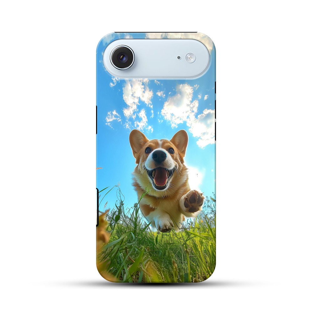 笑顔の元気なコーギー iPhone Airオリジナル耐衝撃ケース