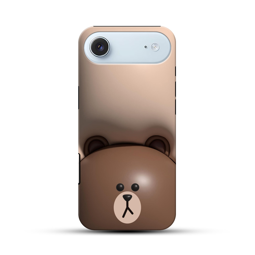 かわいいクマ耳デザイン iPhone Airオリジナル耐衝撃ケース