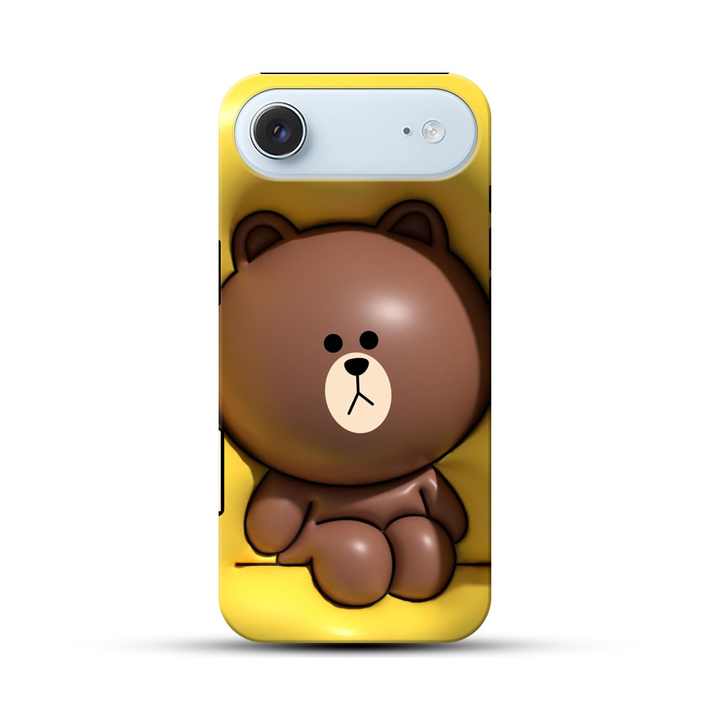 かわいいクマ iPhone Airオリジナル耐衝撃ケース