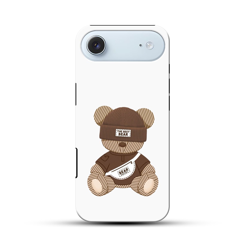 かわいいクマのデザイン iPhone Airオリジナル耐衝撃ケース