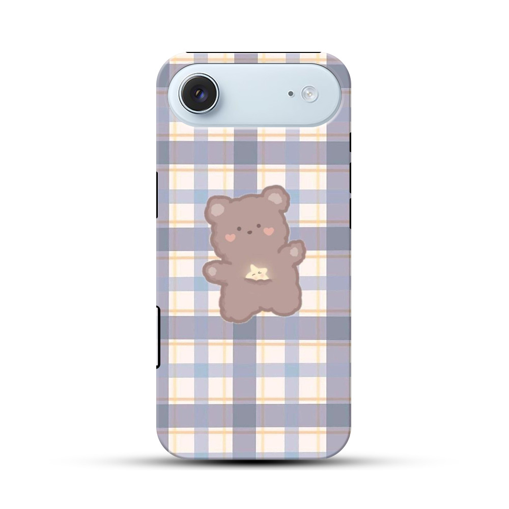 かわいいクマのイラスト iPhone Airオリジナル耐衝撃ケース