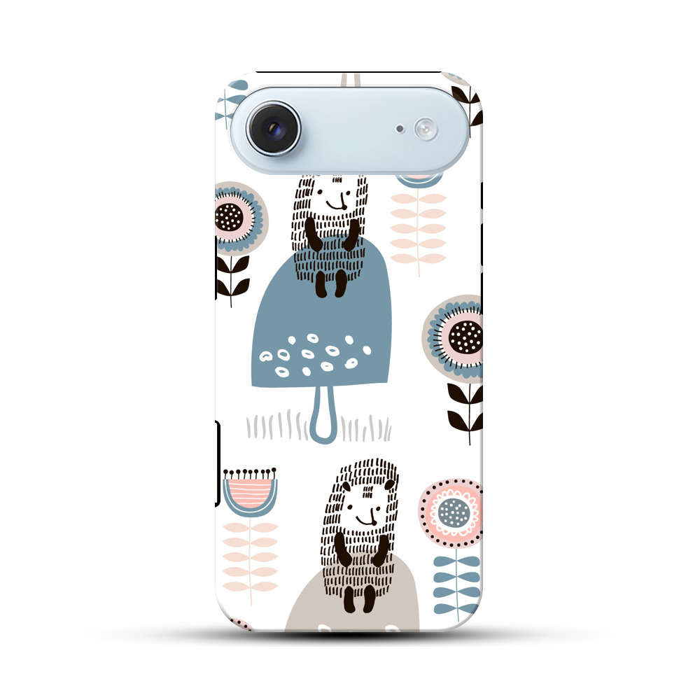 かわいいキャラクターの模様 iPhone Airオリジナル耐衝撃ケース